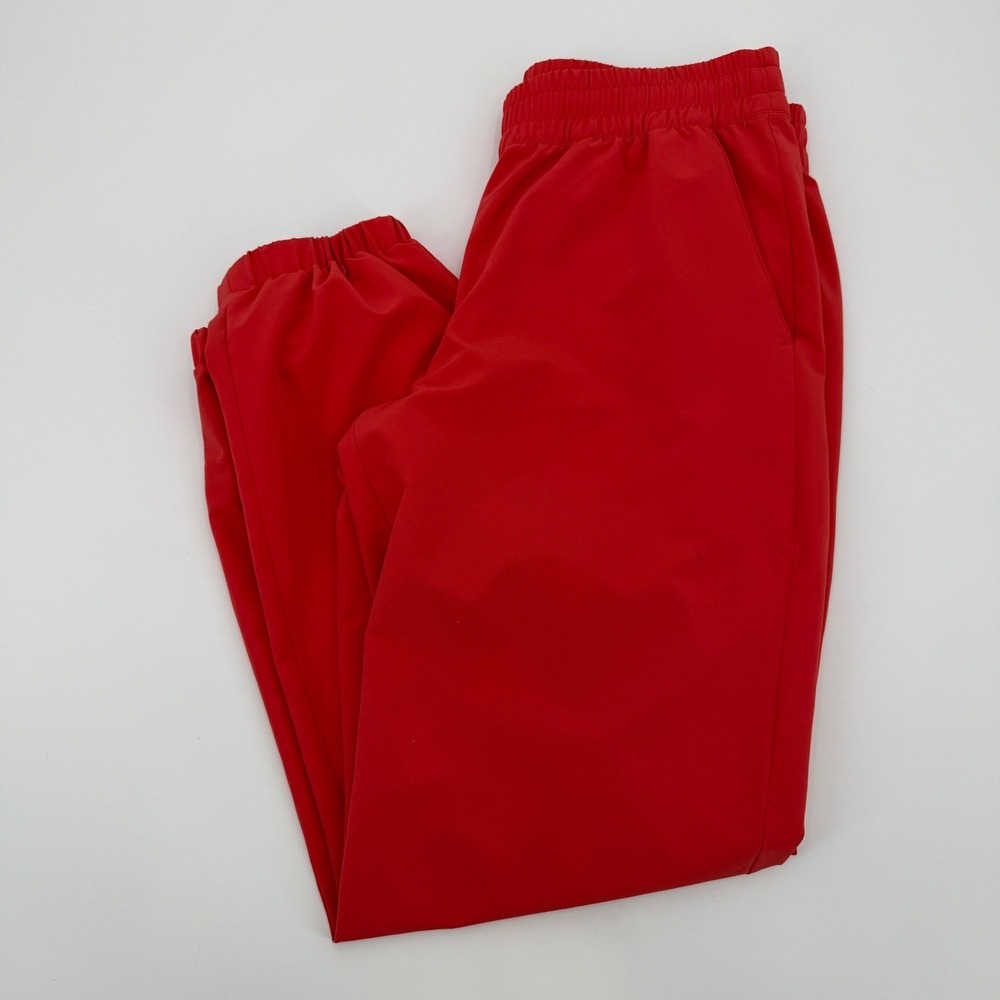 Banana Republic BR Sport Womens Red Elastic Waist Jogger Pants Size Small Sporty